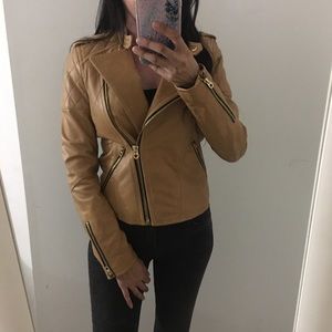 Juicy Couture Tan Leather Jacket